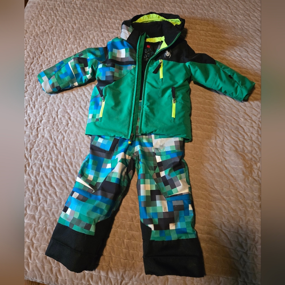 Colorful Pixelated Snowsuit for Kids